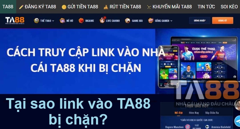 Tại sao link vào TA88 bị chặn?